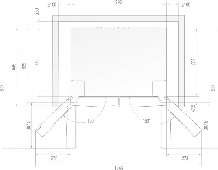 Холодильник NRM8181MX Gorenje Gorenje