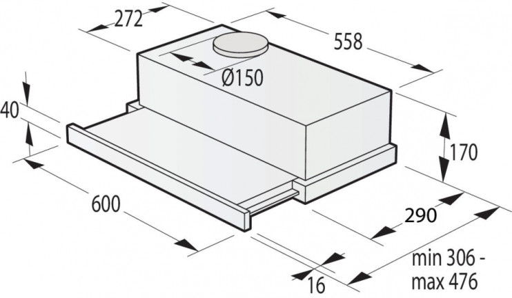 Витяжка TH62E4X Gorenje Gorenje