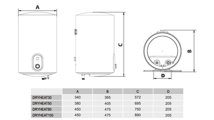 Водонагрівач GORENJE DryHeat 100 (747939) Gorenje Gorenje