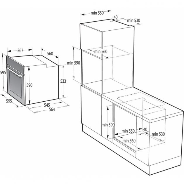 Духовка BO6735E02BK Gorenje Gorenje