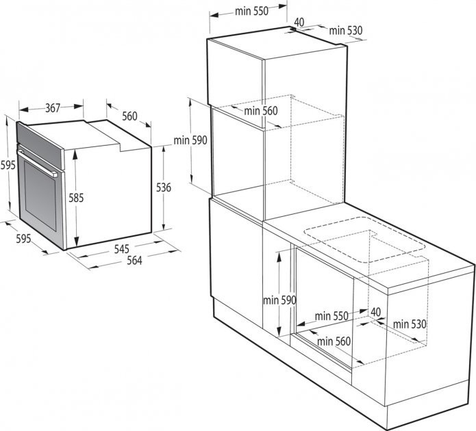 Духовка BOS6737E13BG Gorenje Gorenje
