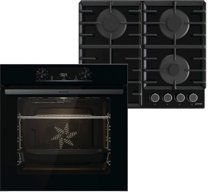 Духова шафа електрична BO6735E02BK + Варильна поверхня газова GT642AB (комплект SET BlackMK GoG) Gorenje Gorenje